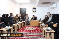 دیدار کارکنان،اساتید و جمعی از دانشجویان پردیس های استان سمنان با نماینده ولی فقیه 5