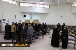 مراسم تکرسم و معارفه مسئولین بسیج دانشجویی پردیس الزهرا (س) سمنان  3