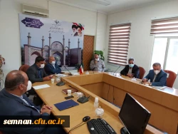 نشست تخصصی در خصوص بررسی و رفع موانع و مشکلات زمین های دانشگاه فرهنگیان استان سمنان  3