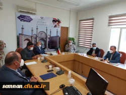 نشست تخصصی در خصوص بررسی و رفع موانع و مشکلات زمین های دانشگاه فرهنگیان استان سمنان  4