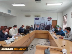 نشست تخصصی در خصوص بررسی و رفع موانع و مشکلات زمین های دانشگاه فرهنگیان استان سمنان  5