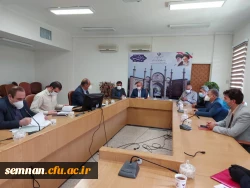 نشست تخصصی در خصوص بررسی و رفع موانع و مشکلات زمین های دانشگاه فرهنگیان استان سمنان  11