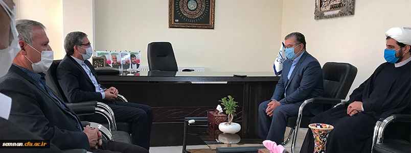 دیدار مدیریت پردیس های استان با نماینده شهرستان سمنان در خصوص زمین 60 هکتاری دانشگاه 2