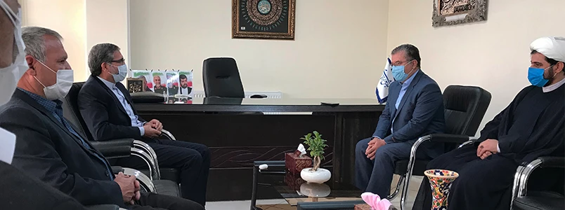 دیدار مدیریت پردیس های استان با نماینده شهرستان سمنان در خصوص زمین 60 هکتاری دانشگاه 2