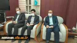 جلسه مشترک با حضور فرماندار سمنان،مدیر کل آموزش و پرورش استان و سرپرست مدیریت پردیس های استانی دانشگاه فرهنگیان در محل فرمانداری 2