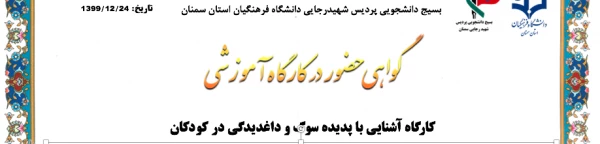 کارگاه آشنایی با پدیده سوگ و داغدیدگی در کودکان ( قسمت اول ) 2