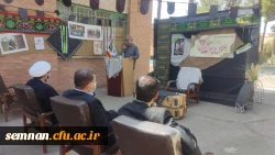 مراسم گرامیداشت آغاز هفته دفاع مقدس در پردیس شهید رجایی سمنان 4