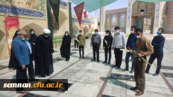 مراسم گرامیداشت آغاز هفته دفاع مقدس در پردیس شهید رجایی سمنان 5