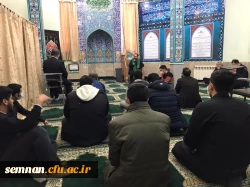 برگزاری مراسم شهادت حضرت زهرا (س) در پردیس شهید رجایی سمنان 4