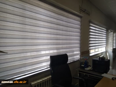 تجهیز کتابخانه و سالن مطالعه پردیس شهید رجایی به پرده های جدید