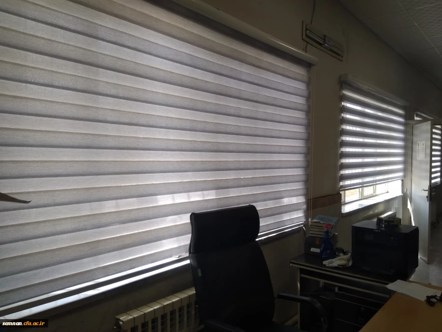 تجهیز کتابخانه و سالن مطالعه پردیس شهید رجایی به پرده های جدید 4