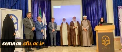 باحضور حجت الاسلام و المسلمین مبشری معاون فرهنگی اجتماعی دانشگاه فرهنگیان کشور برگزار شد؛ آیین تکریم و معارفه مدیر امور پردیس های دانشگاه فرهنگیان استان سمنان  5