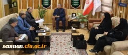 طی نشستی اهم مسائل و چالش های دانشگاه فرهنگیان استان سمنان با استاندار سمنان مطرح شد.  5