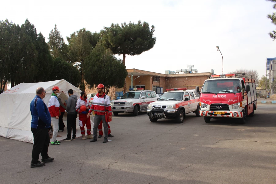 برگزاری مانور زلزله 7