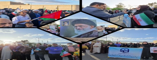 حضور دانشجو معلمان و اساتید پردیس الزهرا(س) در اجتماع مردم سمنان در حمایت از اقدام غیورمردان سپاه