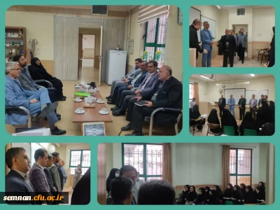 حضور مدیرکل محترم آموزش و پرورش استان سمنان جناب دکتر وزیری در کلاس های درس پردیس الزهرا به مناسبت پاسداشت مقام دانشجو 