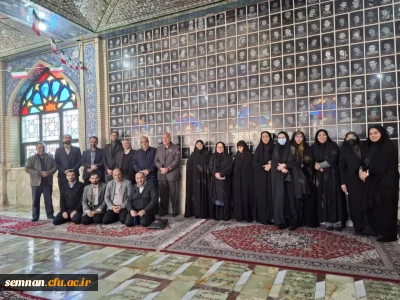 زیارت قبور شهدا و تجدید پیمان با آنان در امام زاده یحیی (ع) با حضور مسئولین و همکاران دانشگاه فرهنگیان استان سمنان