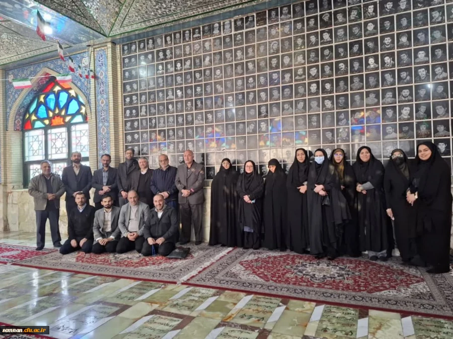 زیارت قبور شهدا و تجدید پیمان با آنان در امام زاده یحیی (ع) با حضور مسئولین و همکاران دانشگاه فرهنگیان استان سمنان 3