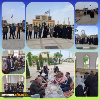 چهارمین پیاده روی بسیج کارکنان و اساتید به مناسبت سالروز آزادسازی خرمشهر همراه با زیارت و عطر افشانی قبور شهدای خوشنام