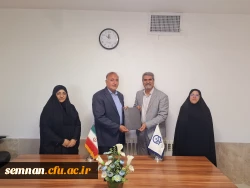 انعقاد تفاهم نامه همکاری بین دانشگاه فرهنگیان استان سمنان و پارک علم و فن آوری دانشگاه سمنان 3