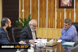 دیدار سرپرست دانشگاه فرهنگیان سمنان با محمد جواد کولیوند، استاندار سمنان و رئیس هیات امنای دانشگاه فرهنگیان استان سمنان 2