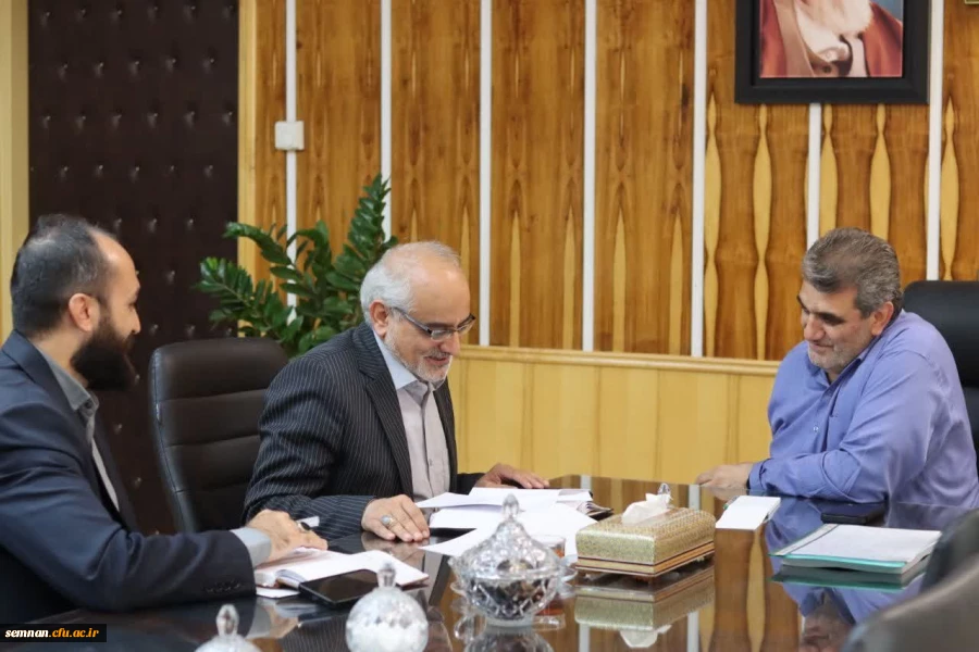 دیدار سرپرست دانشگاه فرهنگیان سمنان با محمد جواد کولیوند، استاندار سمنان و رئیس هیات امنای دانشگاه فرهنگیان استان سمنان 2