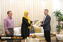 دیدار و تجلیل مدیرکل آموزش و پرورش استان سمنان از پیشکسوت فرهنگی و رئیس اسبق دانشگاه فرهنگیان سمنان 5